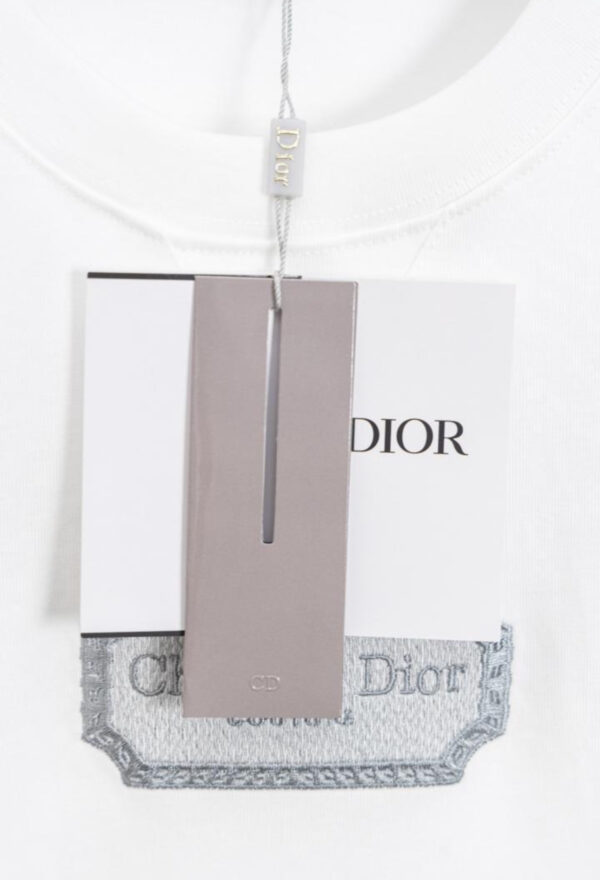 Dior Couture Logo Print T-Shirt White / Gray - Afbeelding 5
