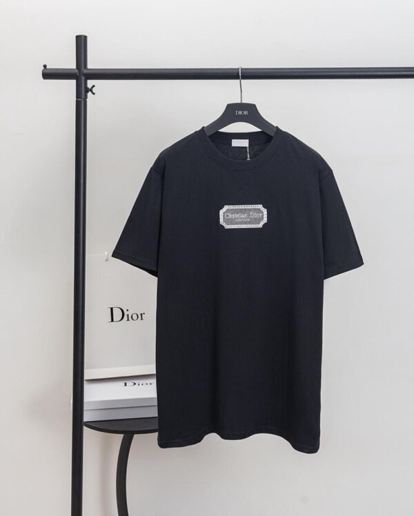 Dior 2Couture Logo Print T-Shirt Black / Gray