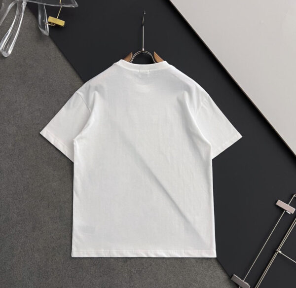 Prada Wave Logo Shirt White / Red - Afbeelding 3