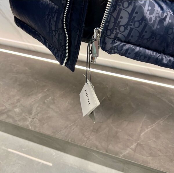 Dior Oblique Puffer Jacket Marine Blue - Afbeelding 4