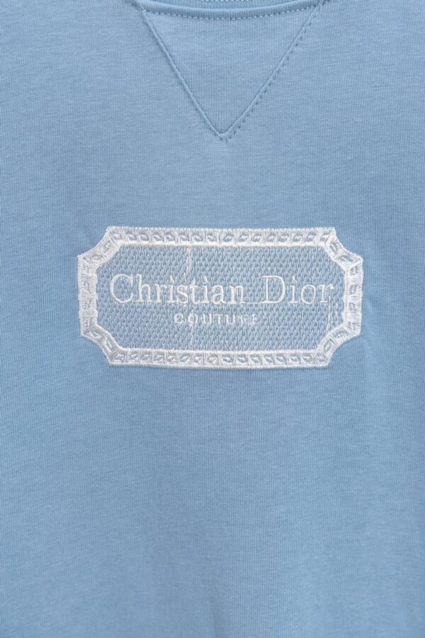 Dior Couture Logo Print T-Shirt Baby / Blue  - Afbeelding 3